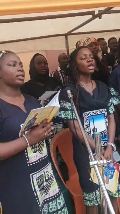 St Cecilia’s Choir of St Joseph’s Catholic Church, Awka, at the requiem Mass