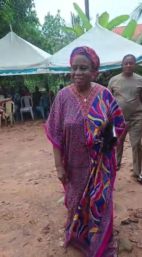 A guest during the Umuonumonu Ward 12 New Yam Festival celebration
