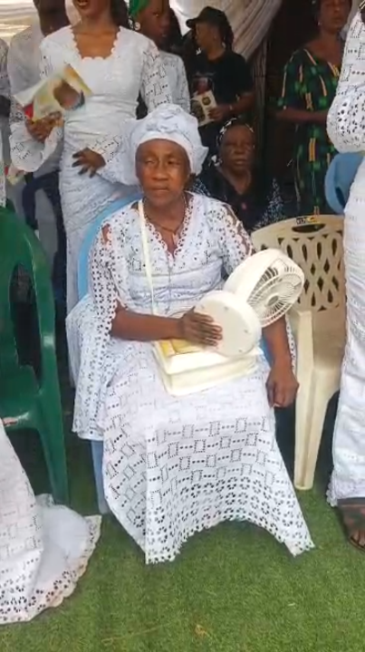 Wife and children of late Chief Benedict Anamene at his requiem Mass